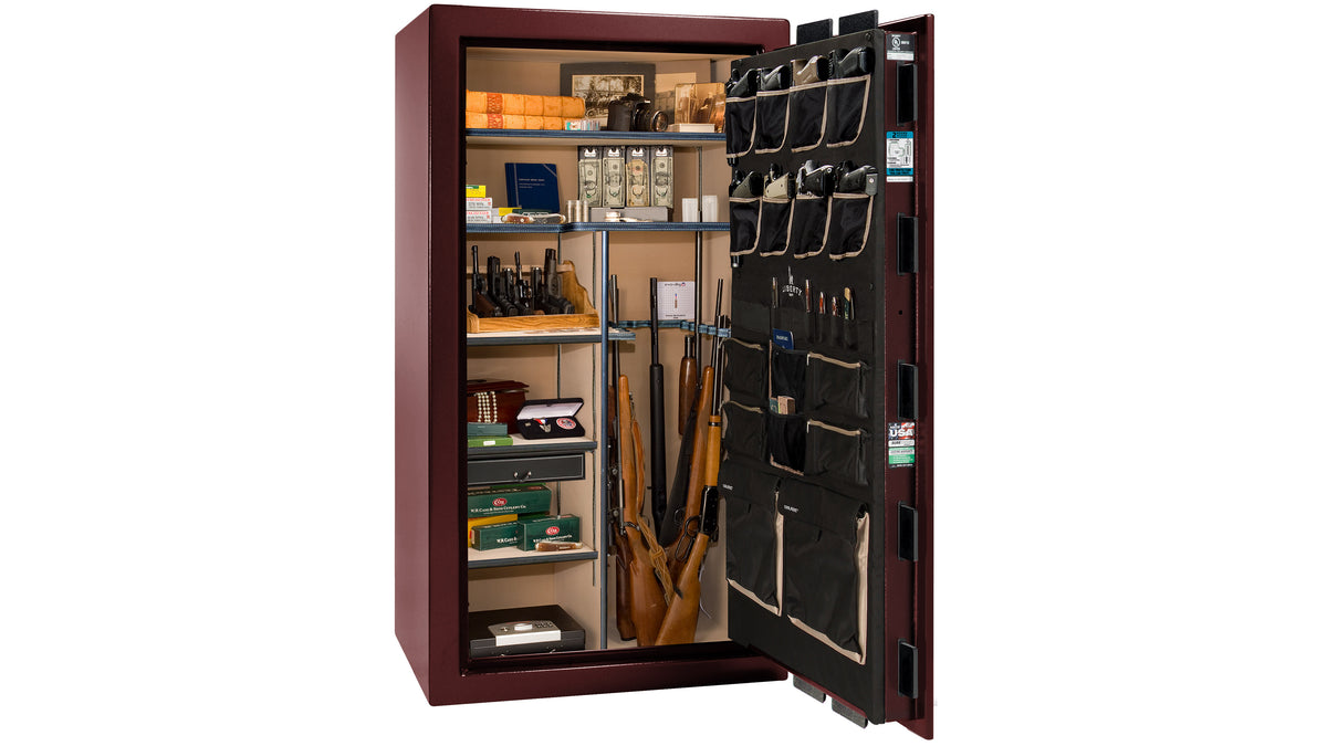 Lincoln 40 Burgundy Marble - Open Interior